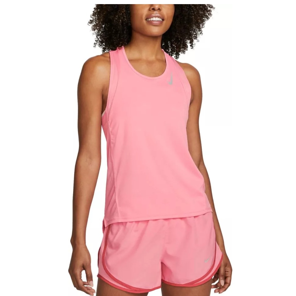 Nike Dri-Fit Race Singlet Womens Small Pink Running Tank Top Dd5940-663